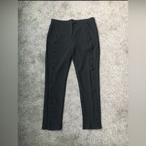 Ruffled dress pants